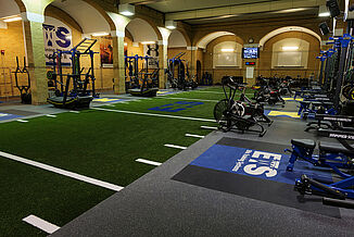 Elite Training Systems - REGUPOL crash Platforms and Turf Area Elite Training Systems offers a variety of equipment and machines for athletes of all skill and age levels. Including a turf area, as well as REGUPOL rubber flooring.
