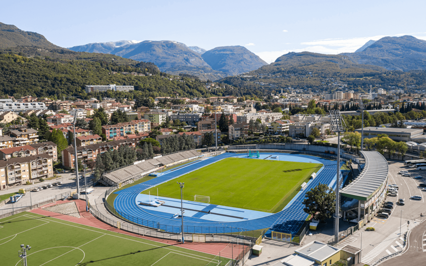 Running track at Stadio Quercia