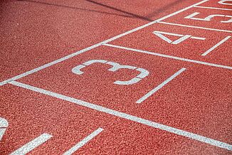 Linierung Nummern Sprintbahnen