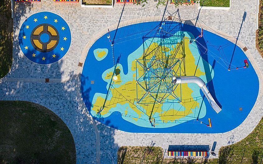 The "playground of nations" in Magdeburg The "playground of nations" in Magdeburg